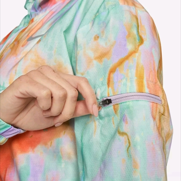 Women's Nike Colorful Tie-Dye Hooded Jacket Size XL - Picture 4 of 4